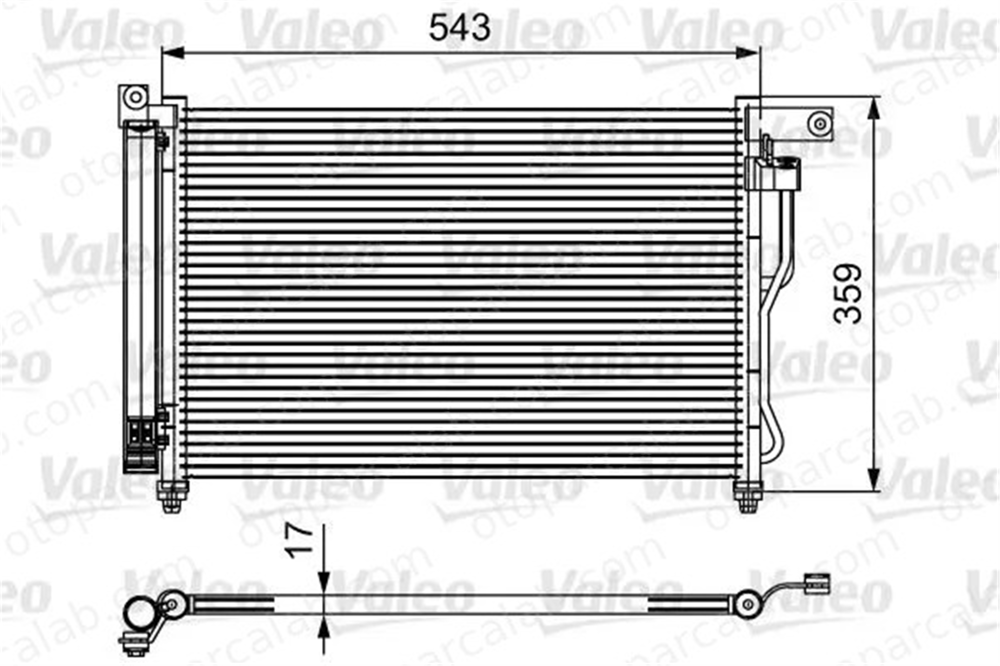 VALEO 814115 Klima Radyatörü HYUNDAI ACCENT III ACCENT III Sedan 976061E300976061E000 976061E300