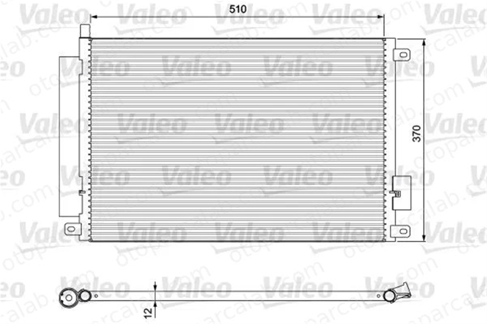 VALEO 814155 Klima Radyatörü FIAT PANDA 500 51786211 51930033
