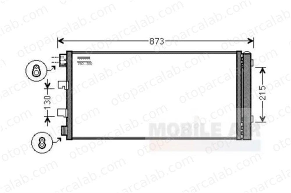 VALEO 814179 Klima Radyatörü RENAULT MASTER III Panelvan/Van OPEL MOVANO B Panelvan/Van 921005824R 2765000Q2L