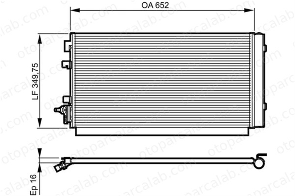 VALEO 814187 Klima Radyatörü RENAULT MEGANE III Coupe MEGANE III Hatchback 8200958328 921000294R