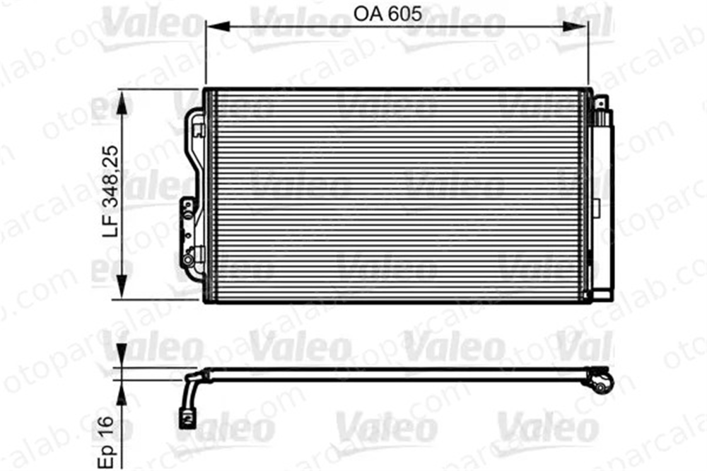 VALEO 814189 Klima Radyatörü BMW 1 3 64504270545 4270545