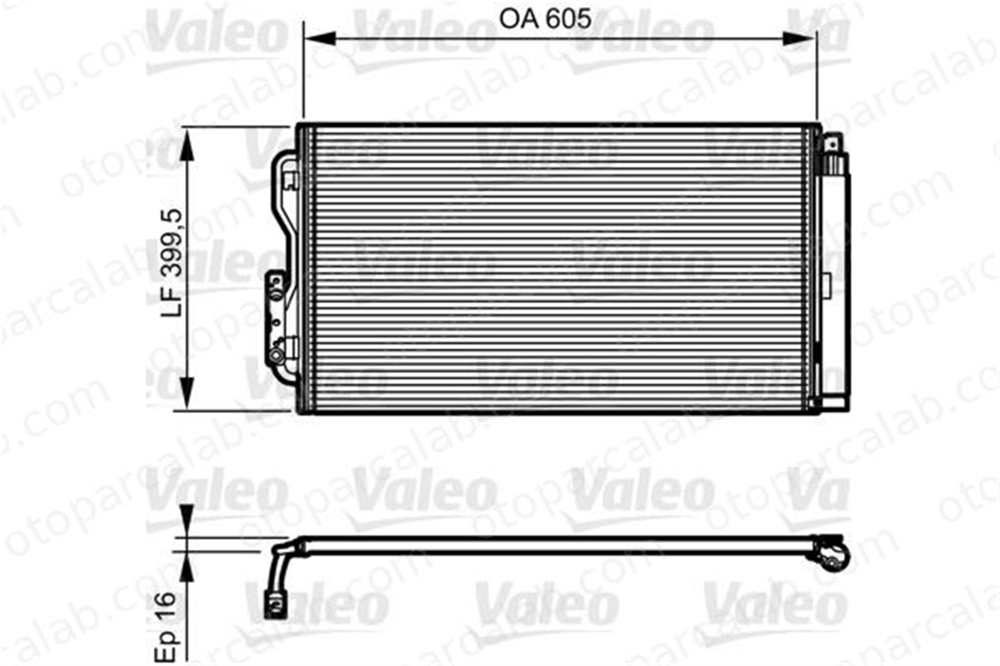 VALEO 814191 Klima Radyatörü BMW 1 3 64506804722 17112284614