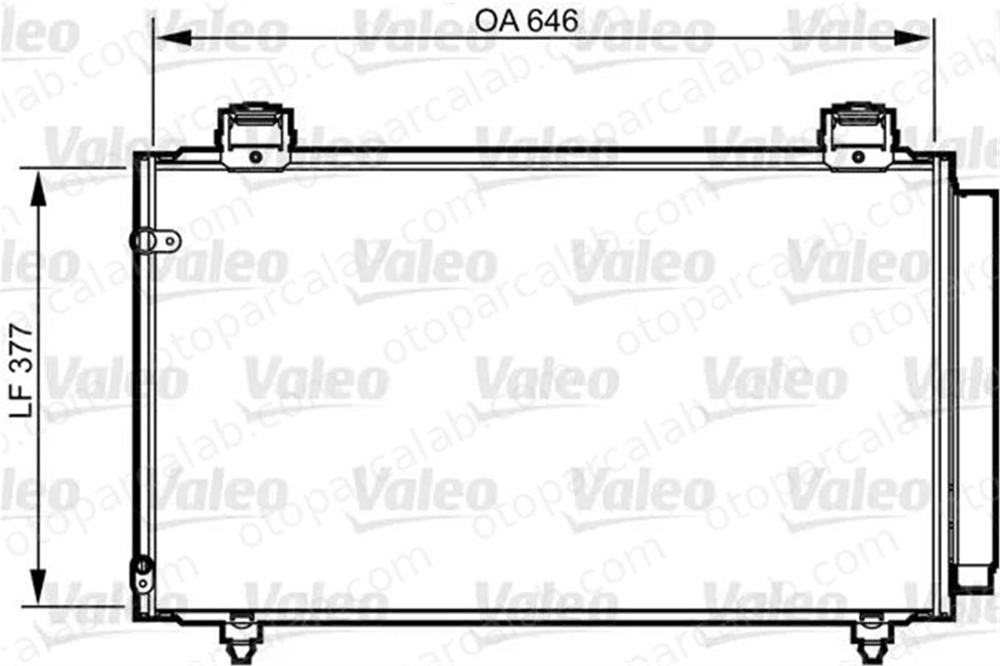VALEO 814210 Klima Radyatörü TOYOTA COROLLA COROLLA Sedan 8845002240 8845002250