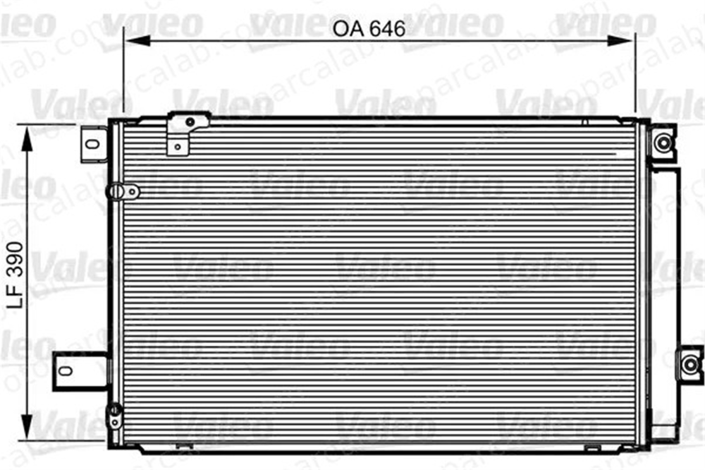 VALEO 814213 Klima Radyatörü TOYOTA AVENSIS AVENSIS Sedan 8845005170 884500F140