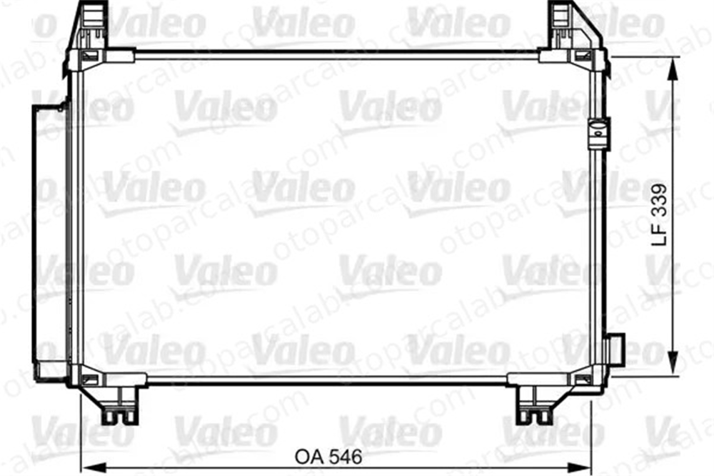 VALEO 814224 Klima Radyatörü TOYOTA YARIS 884600D060