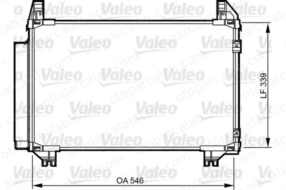 VALEO 814233 Klima Radyatörü TOYOTA YARIS URBAN CRUISER 8846052110 8846052090