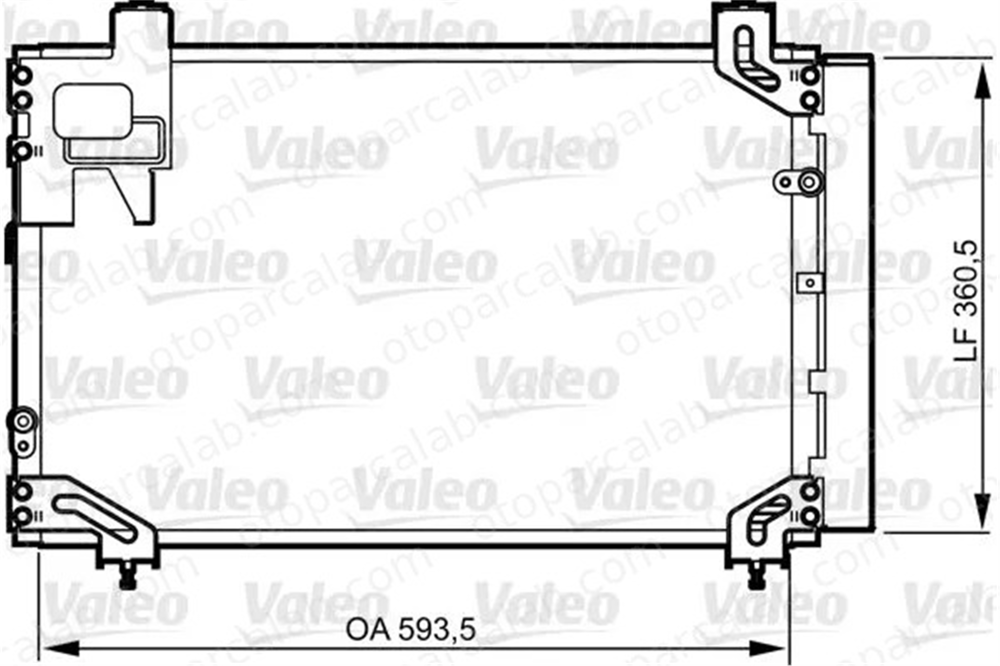 VALEO 814271 Klima Radyatörü TOYOTA AVENSIS AVENSIS Sedan 8845005140 8845005130