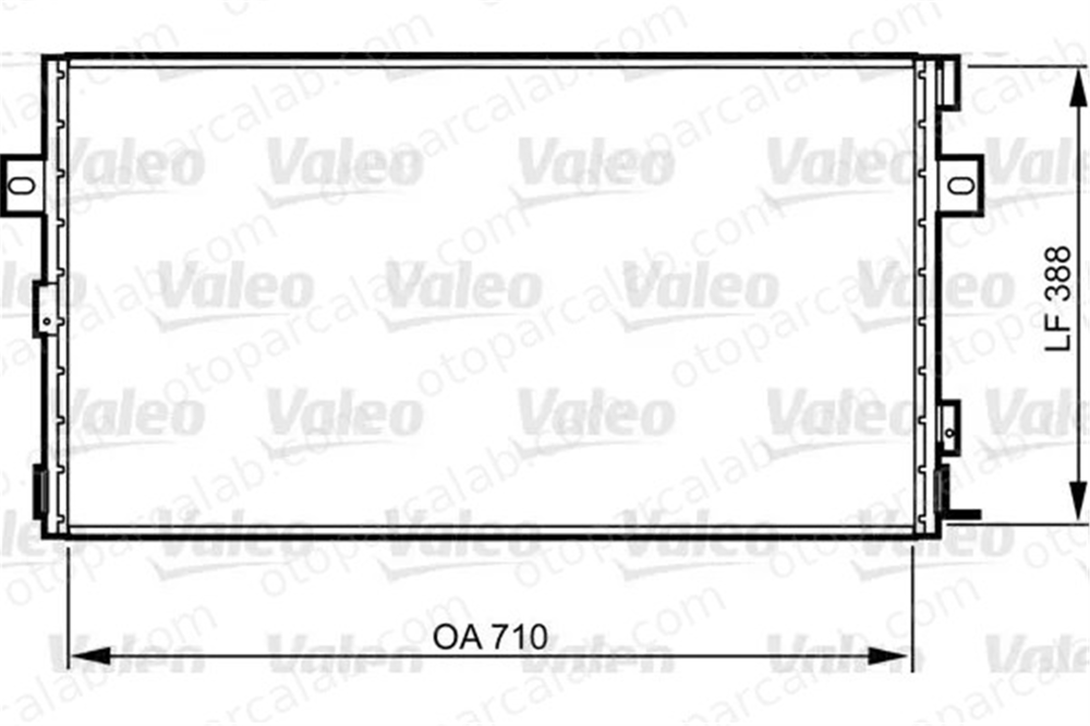 VALEO 814290 Klima Radyatörü CHRYSLER VOYAGER / GRAND VOYAGER III PLYMOUTH VOYAGER / GRAND VOYAGER 4809129AA 4682589