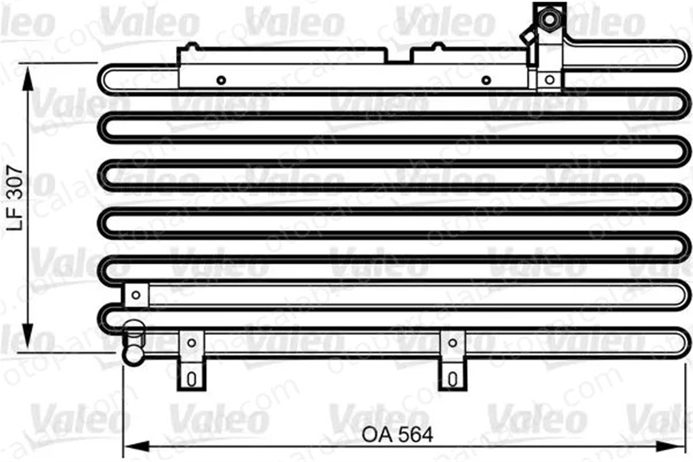 VALEO 814295 Klima Radyatörü AUDI 100 C3 Sedan 100 C3 Avant 443260403F 443260401E