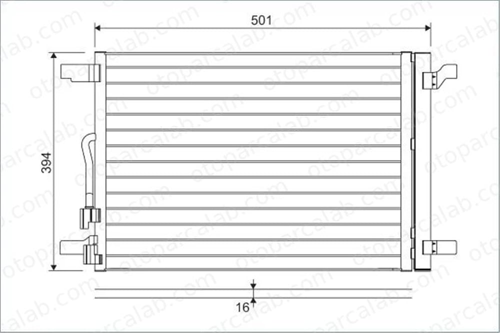 VALEO 814301 Klima Radyatörü VW GOLF VII SEAT LEON ST 5Q0816411AA 5Q0816411BF