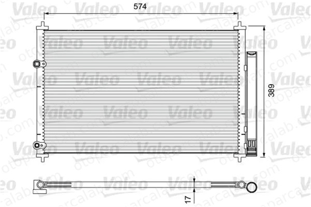 VALEO 814392 Klima Radyatörü TOYOTA AURIS AVENSIS Sedan 8845002280 8845002300