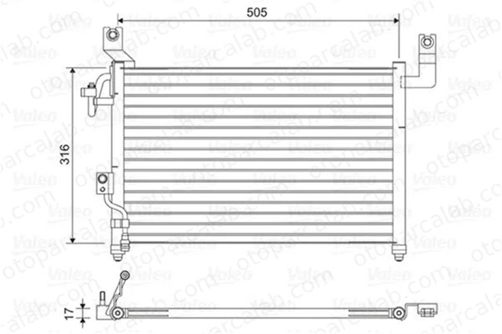 VALEO 814427 Klima Radyatörü FORD RANGER XM3419710AE 4066739
