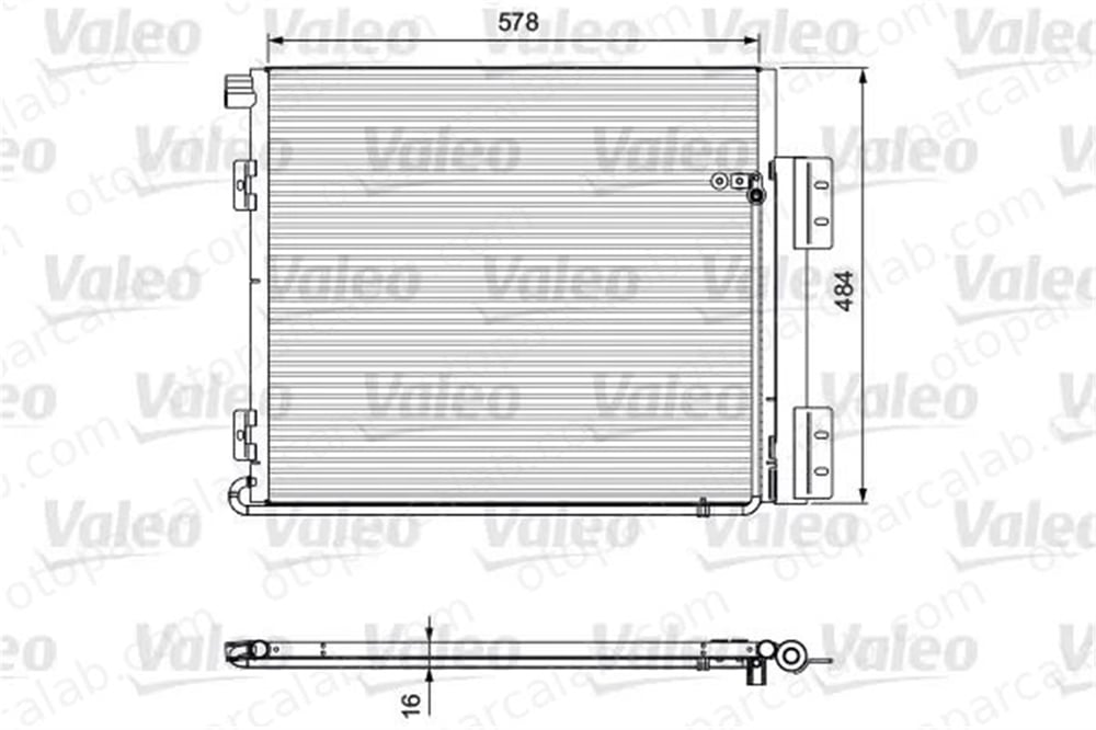 VALEO 815060 Klima Radyatörü MAN F90 TGS I 81619200024 81619200036