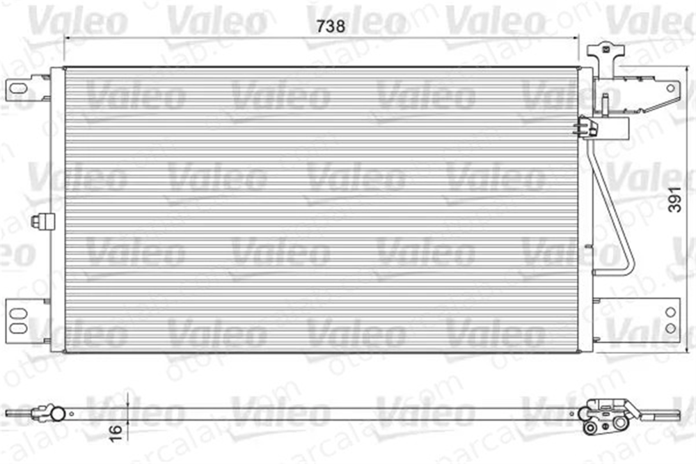 VALEO 815065 Klima Radyatörü SCANIA R II P II 1752264 815065