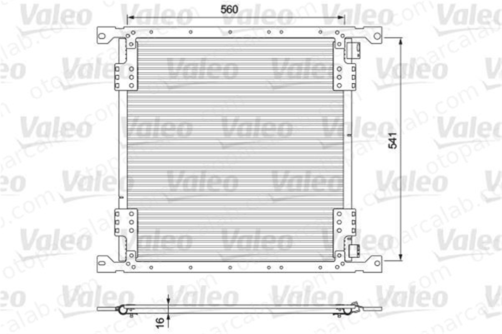 VALEO 815088 Klima Radyatörü MERCEDES-BENZ AROCS ACTROS MP4 / MP5 815088 9405000454