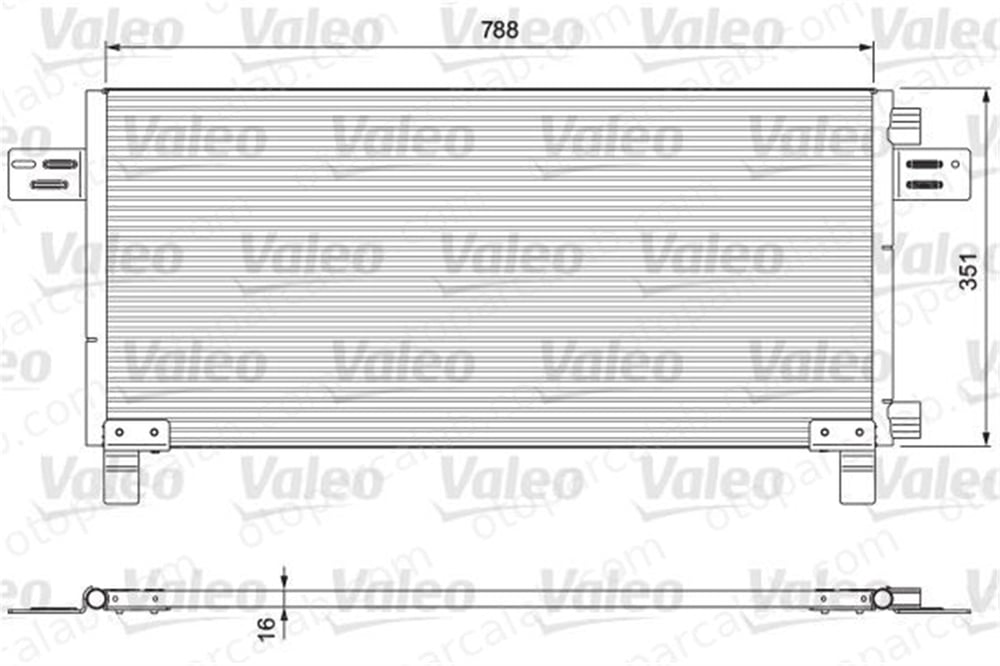 VALEO 815091 Klima Radyatörü MAN F90 TGS I 81619200023 81619200018