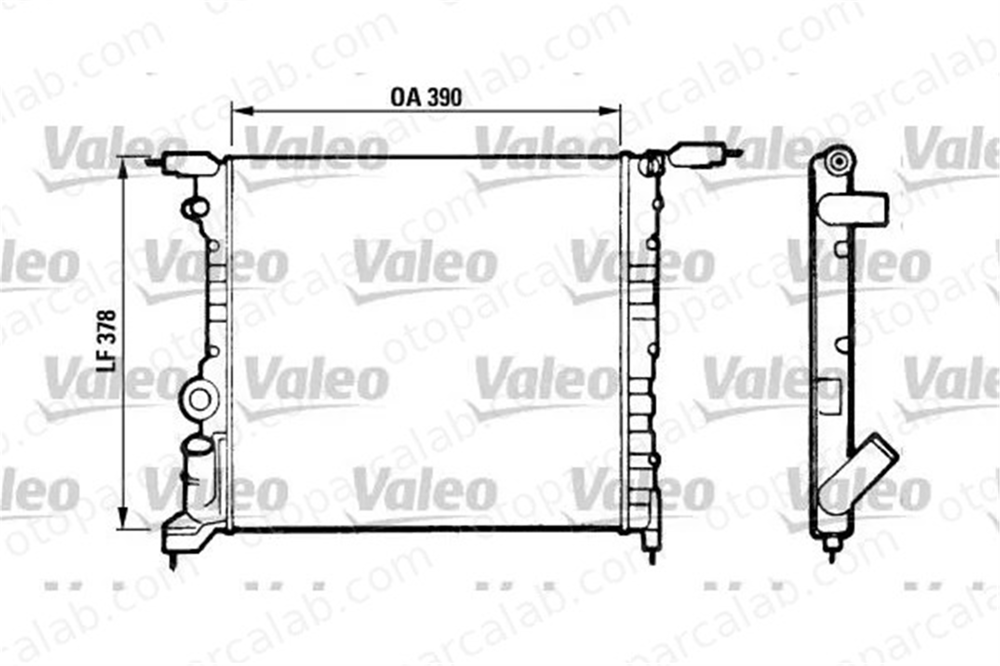 VALEO 816657 Su Radyatörü RENAULT CLIO I 19 II 7700784040 7701034770