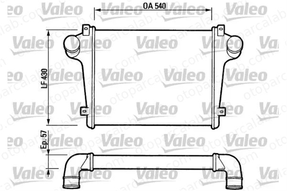 VALEO 816736 Turbo Radyatörü IRISBUS CITYCLASS CROSSWAY 4849402 100304410