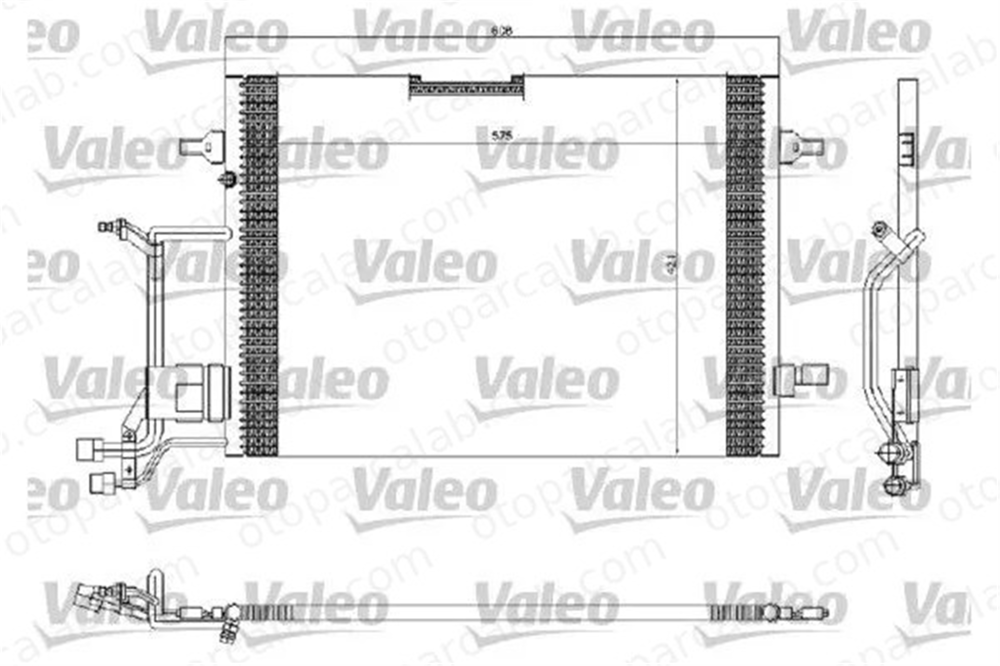 VALEO 816967 Klima Radyatörü AUDI A4 B5 A4 B5 Avant 8D0260401A 8D0260401B