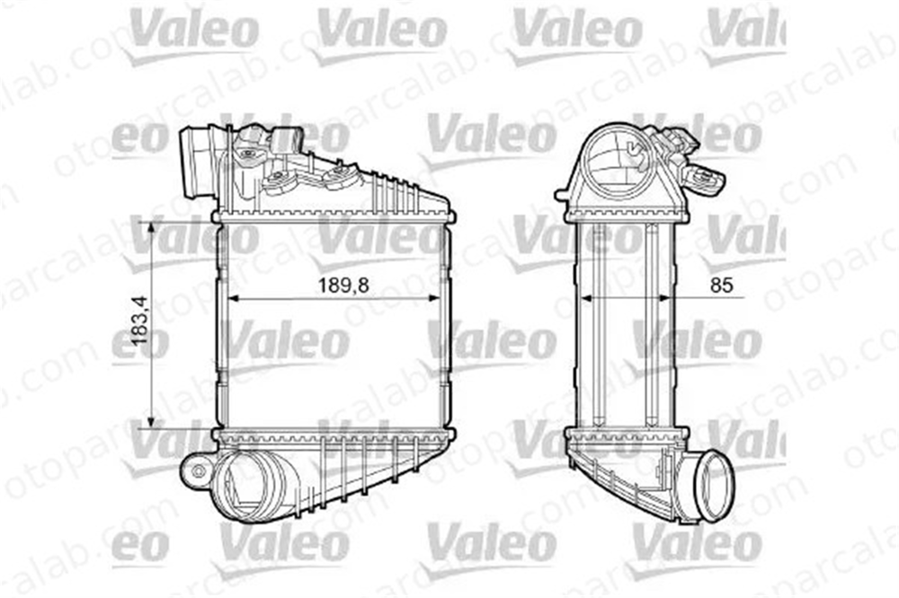 VALEO 817205 Turbo Radyatörü VW BORA I GOLF IV 1J0145805B 1J0145805D