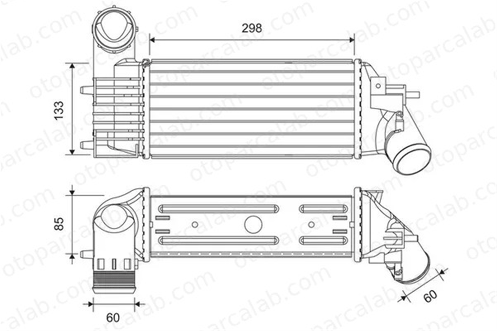 VALEO 817437 Turbo Radyatörü CITROËN C5 I C5 I Break 384F3 0384F3