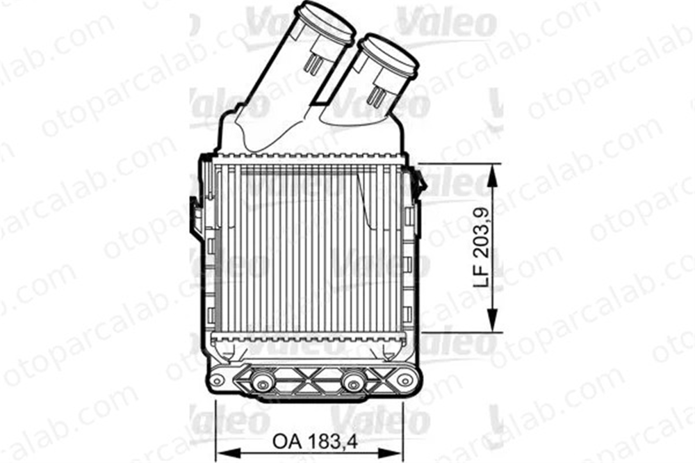 VALEO 817490 Turbo Radyatörü RENAULT MEGANE I Classic SCÉNIC I MPV 7700838130 8200047162