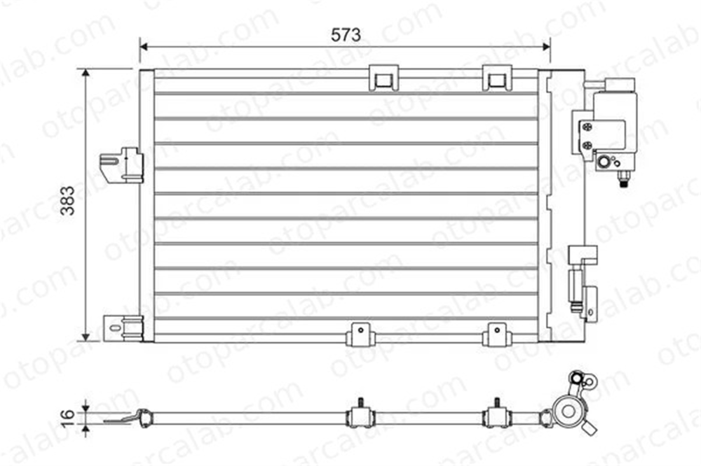 VALEO 817505 Klima Radyatörü OPEL ASTRA G Station wagon ASTRA G Hatchback 9118897 9119176