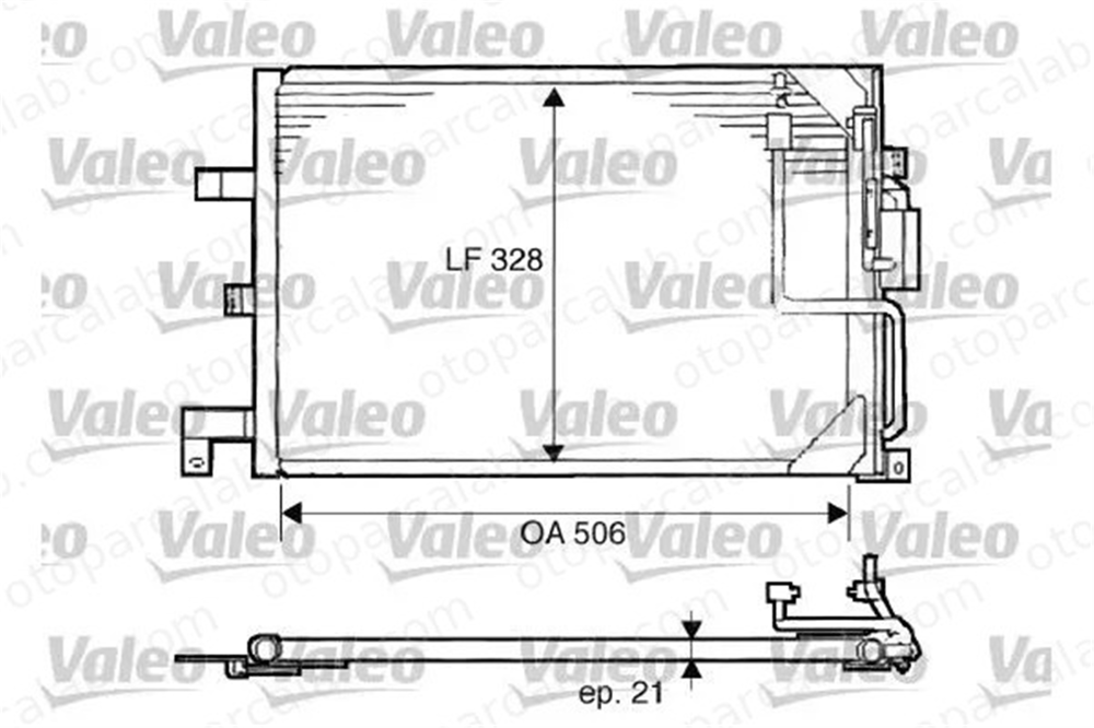 VALEO 817507 Klima Radyatörü SAAB 900 II Coupe 900 II Cabrio 4634937 4230470