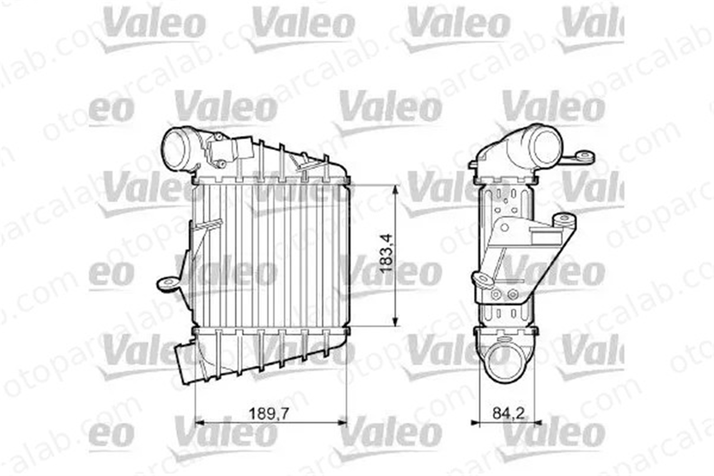 VALEO 817556 Turbo Radyatörü VW POLO SEAT IBIZA III 6Q0145804A 6Q0145804G