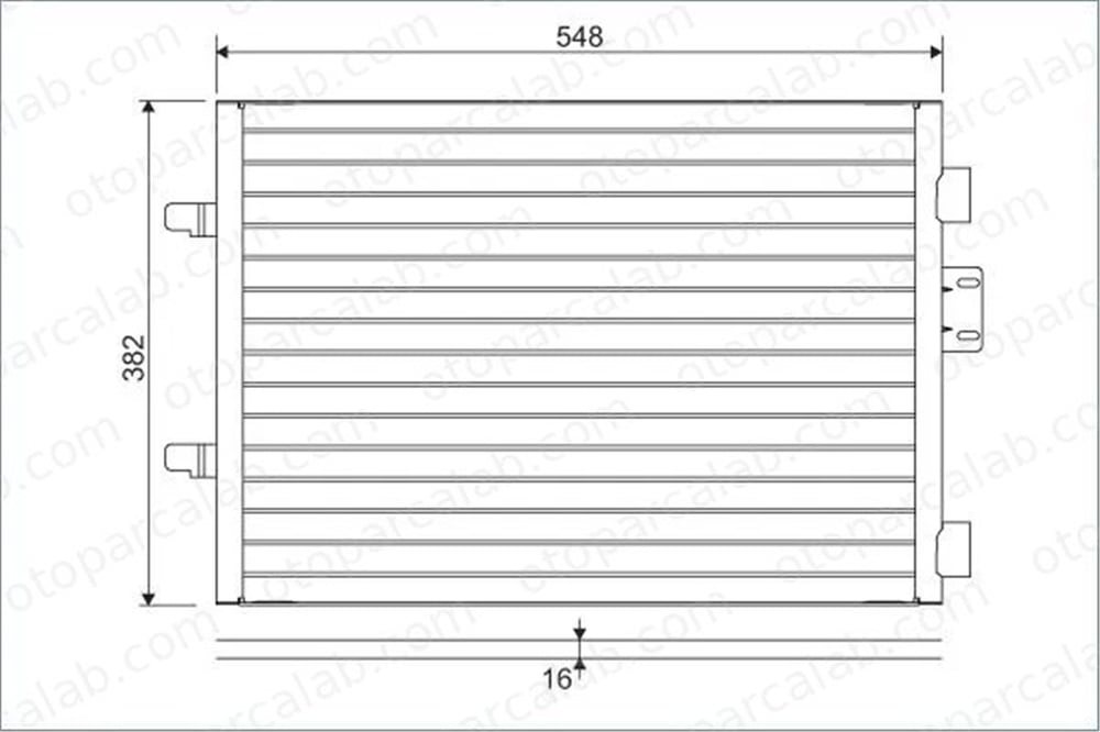 VALEO 817602 Klima Radyatörü RENAULT CLIO II CLIO II Kasa/eğik arka 7700436062