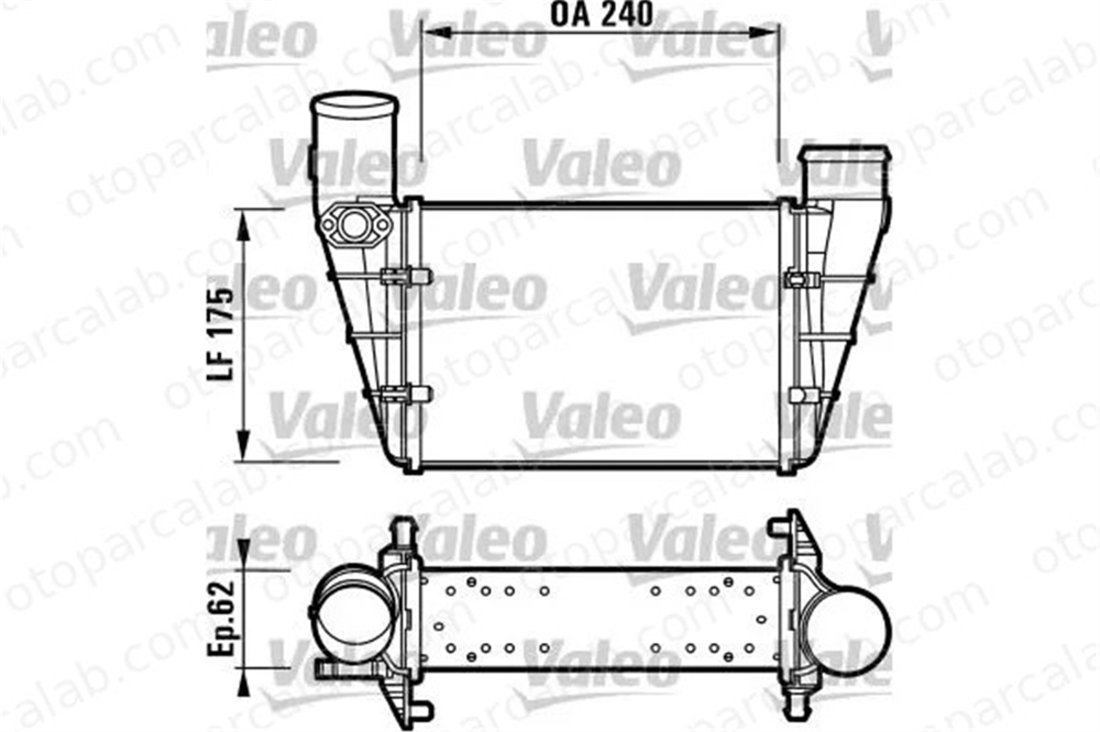 VALEO 817625 Turbo Radyatörü AUDI A4 B5 VW PASSAT B5 58145805A 058145805A