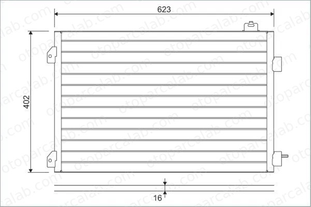 VALEO 817646 Klima Radyatörü RENAULT CLIO II THALIA I 8200245598 8200742595