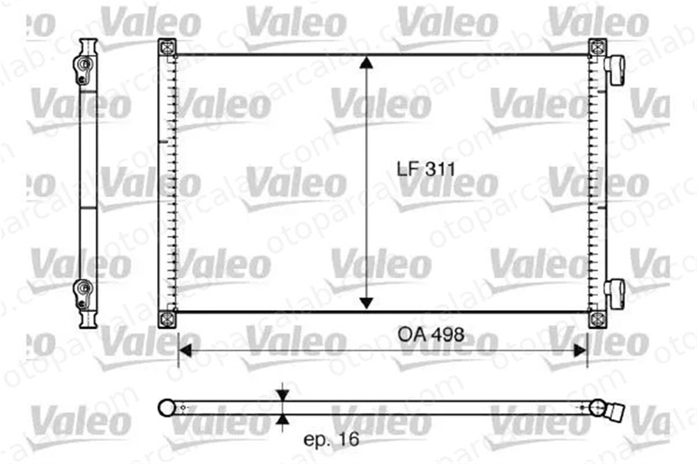VALEO 817685 Klima Radyatörü FIAT PUNTO PUNTO Kasa/eğik arka 46524500 46788052