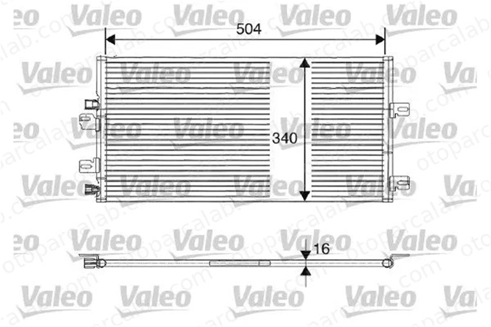 VALEO 817687 Klima Radyatörü DACIA SOLENZA 8200137650 8660002510