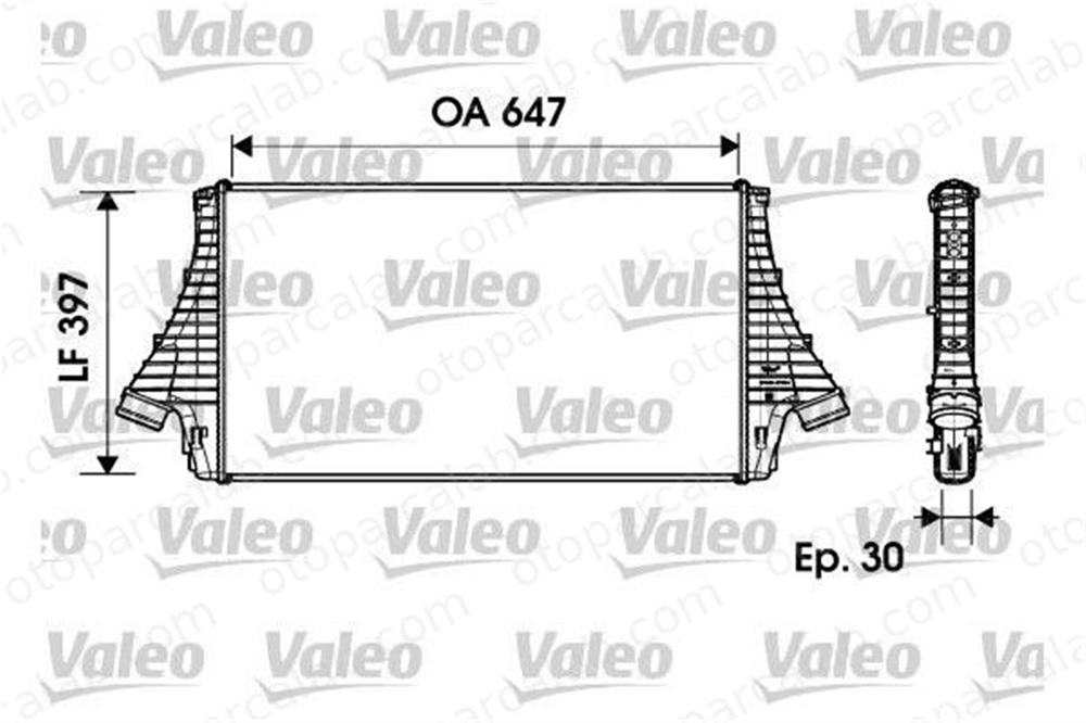 VALEO 817729 Turbo Radyatörü SAAB 9-3 Station wagon 9-3 6302040 12788019