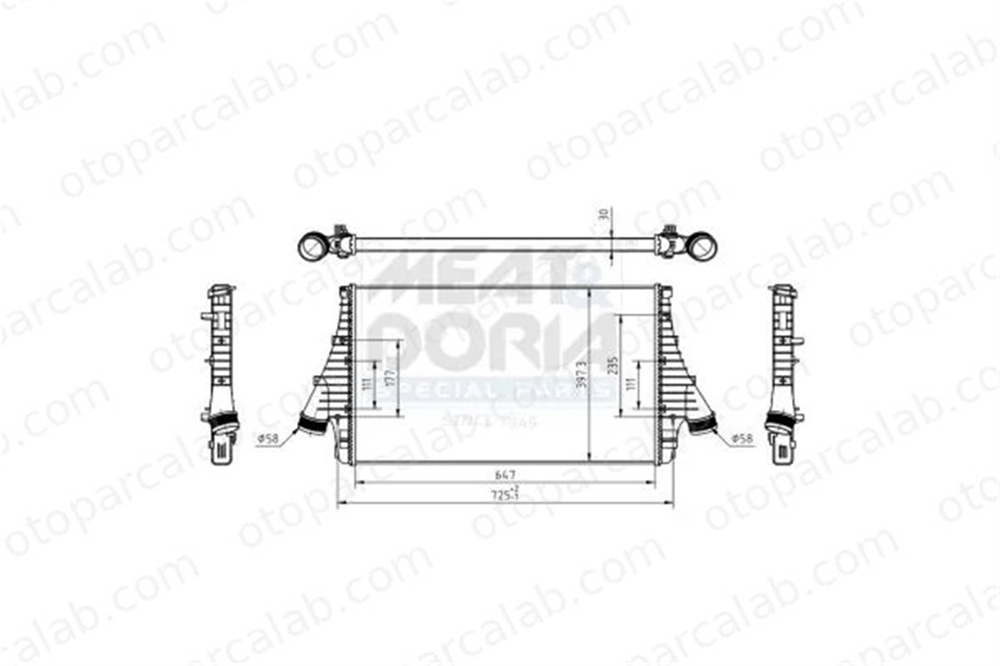 VALEO 817730 Turbo Radyatörü FIAT CROMA OPEL SIGNUM Hatchback 6302059 51770436