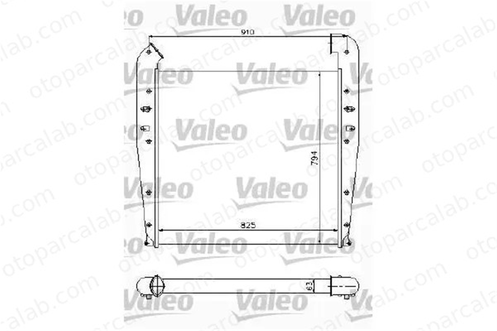 VALEO 817772 Turbo Radyatörü SCANIA R II P II 1408882 1373517