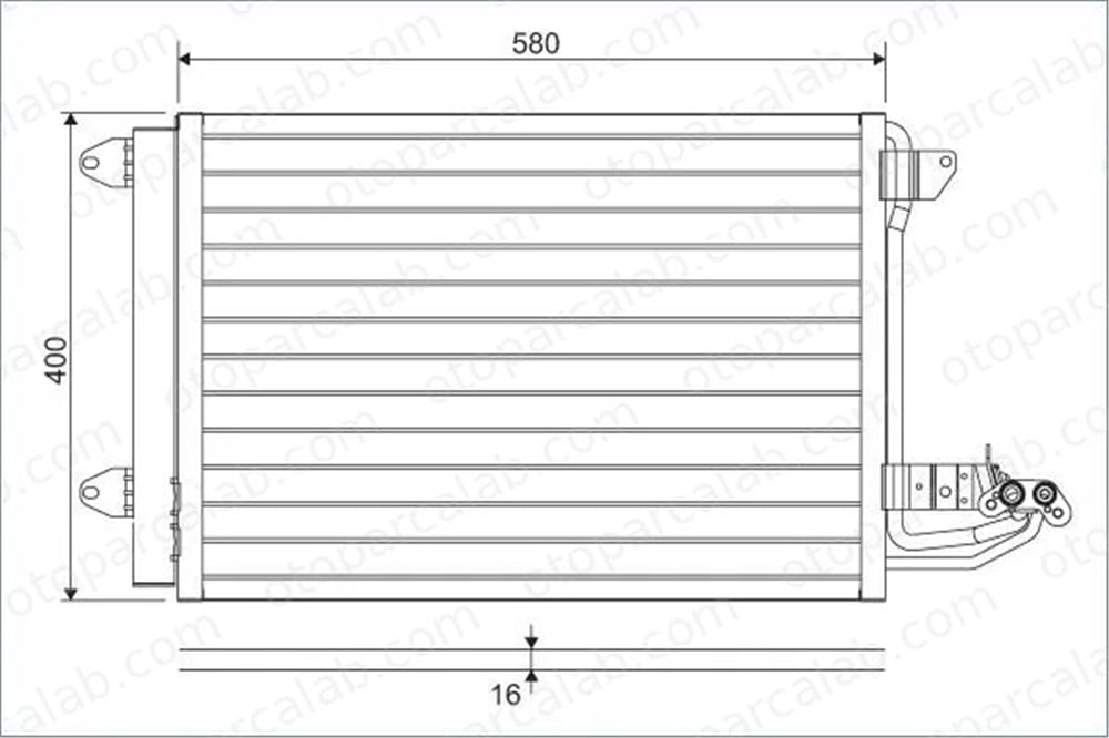 VALEO 817777 Klima Radyatörü SKODA OCTAVIA II Combi AUDI A3 1K0820411AK 1K0820411B