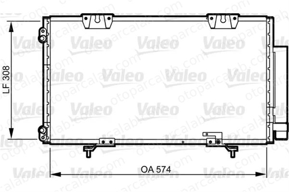VALEO 817802 Klima Radyatörü TOYOTA AVENSIS AVENSIS Liftback 8845005070 8845005010