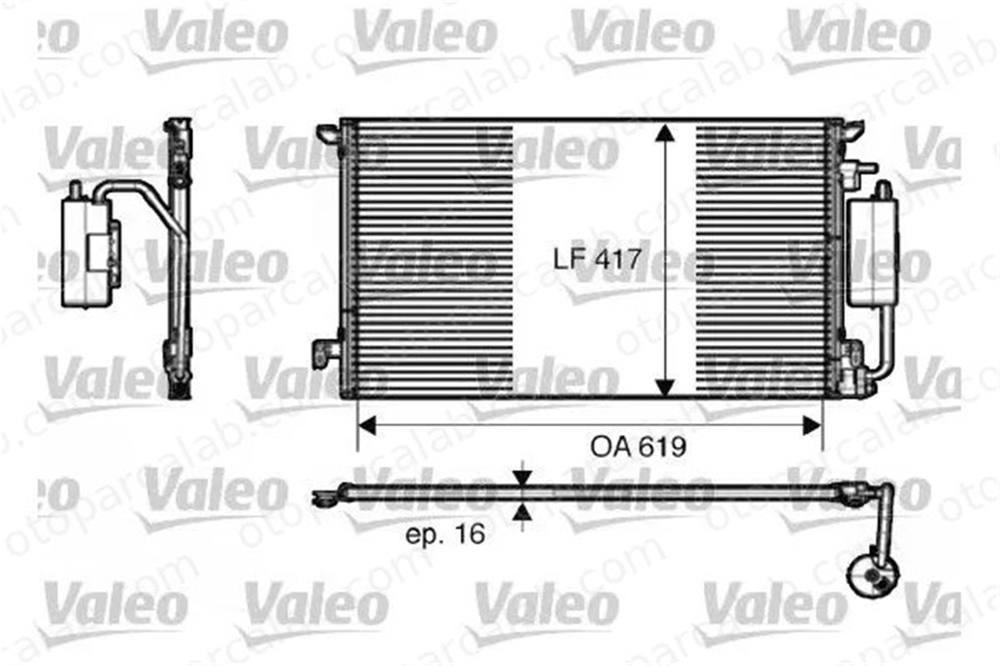 VALEO 817809 Klima Radyatörü FIAT CROMA OPEL SIGNUM Hatchback 1850095 71740472