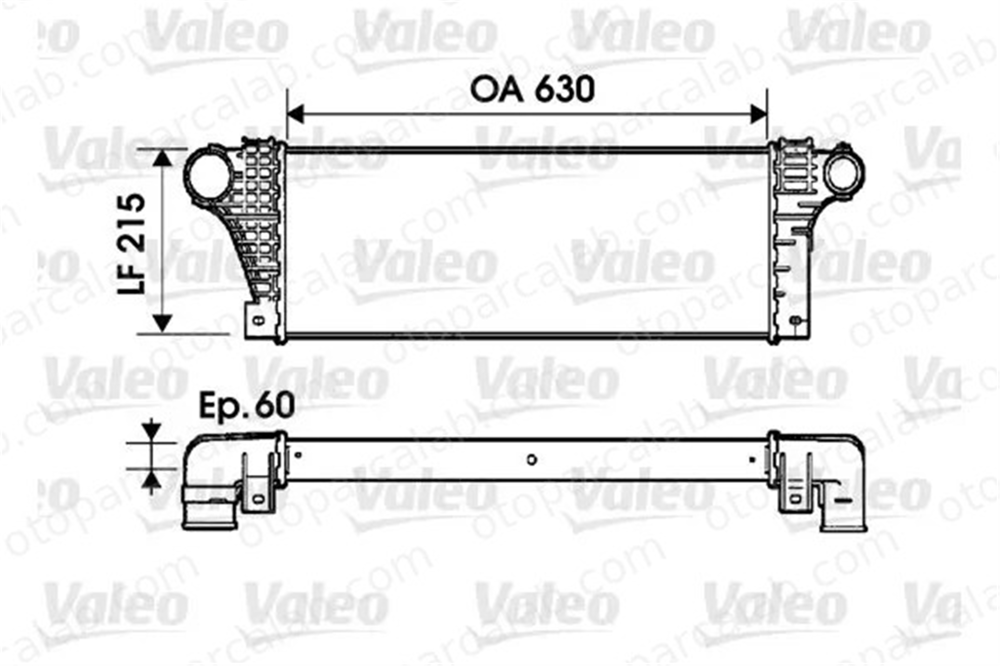 VALEO 817941 Turbo Radyatörü IVECO DAILY II Panelvan/Van DAILY II Platform şasi 93817393 93822907