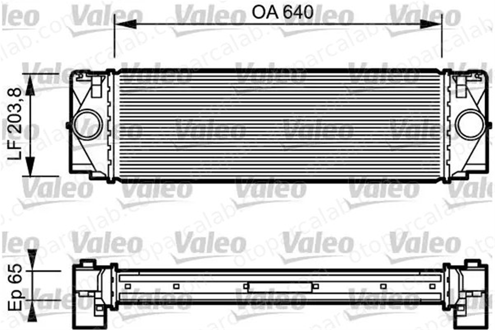 VALEO 817994 Turbo Radyatörü MERCEDES-BENZ SPRINTER 3,5-t Panelvan/Van SPRINTER 3,5-t Platform şasi 2E0145804 A9065010101