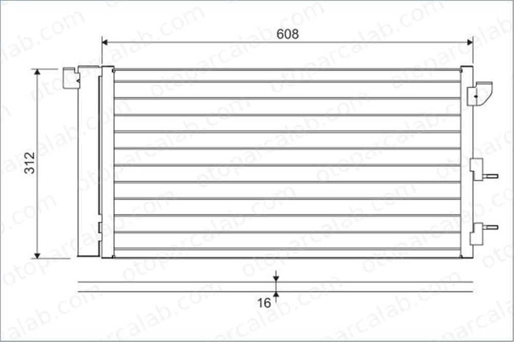 VALEO 818005 Klima Radyatörü FIAT PANDA PANDA Kasa/eğik arka 51767143 46798100