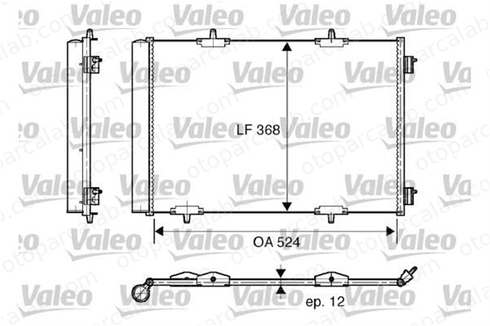 VALEO 818015 Klima Radyatörü PEUGEOT 208 I CITROËN DS3 6445HF 6455EK