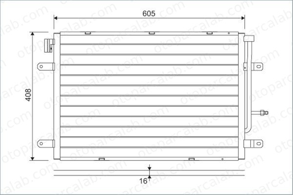 VALEO 818190 Klima Radyatörü AUDI A4 B7 A4 B7 Avant 8E0260403AA 8E0260403K