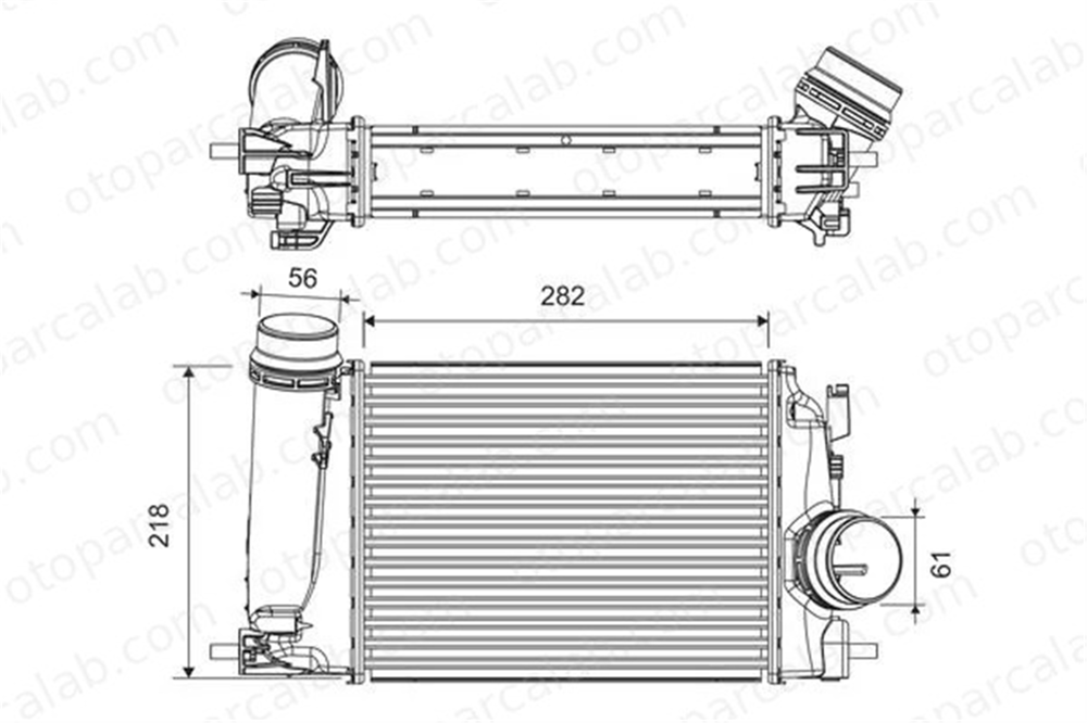VALEO 818293 Turbo Radyatörü RENAULT MEGANE IV Grandtour MEGANE IV Hatchback 144614EA0A 144614EA1A