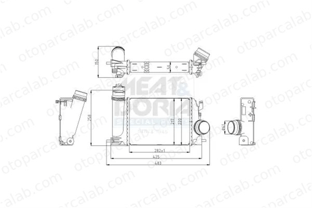 VALEO 818297 Turbo Radyatörü RENAULT GRAND SCÉNIC IV MEGANE IV Grandtour 818297 144614ED0A
