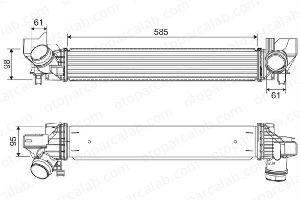 VALEO 818318 Turbo Radyatörü MINI MINI BMW 2 Active Tourer 17517617597 7617597