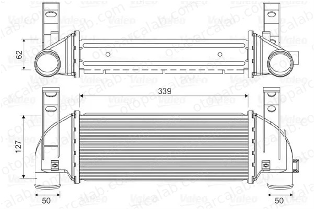 VALEO 818353 Turbo Radyatörü FORD TOURNEO CONNECT TRANSIT CONNECT 2T1Q9L440AC 2T1Q9L440AB