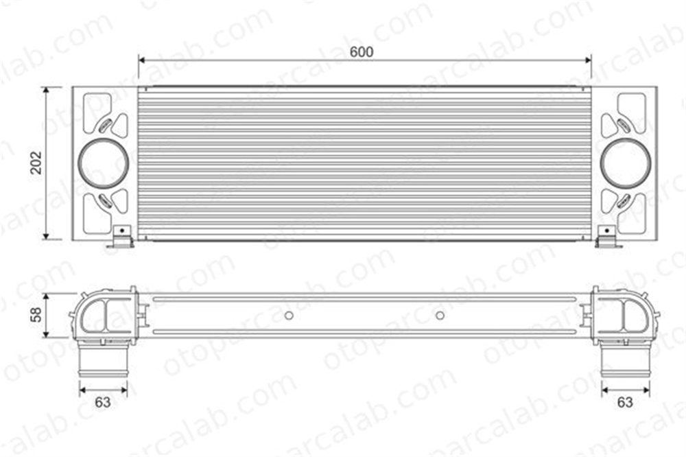 VALEO 818376 Turbo Radyatörü FORD TRANSIT Panelvan/Van TRANSIT Platform şasi 8C169L440BA 4851182
